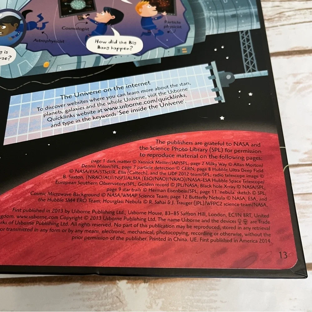 Usborne Flap‎ Book See Inside the Universe Book hardcover